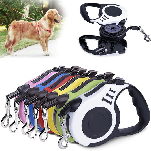 Durable Retractable Dog Leash – 3M & 5M Automatic Nylon Lead for Puppies & Dogs | Fast UK Delivery & Free Shipping