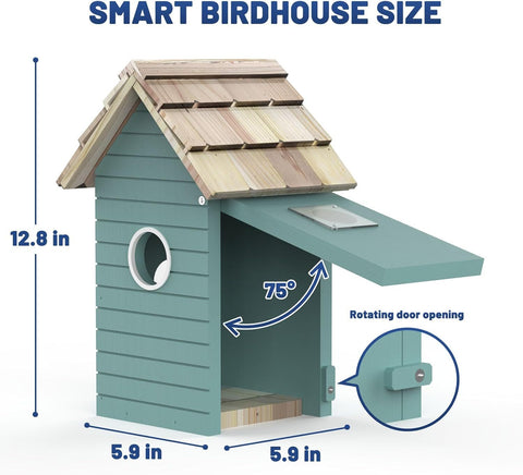 Smart Bird Feeder with Camera – AI Bird Species Recognition, 3MP HD Photos, 2.4G Wi-Fi | Free UK Delivery (3–5 Days)