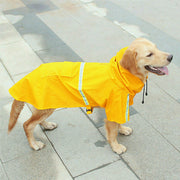 Dog Raincoat, Waterproof Dog Rain Jacket With Safety Reflective Stripe, Hooded Slicker Dachshund Doggy