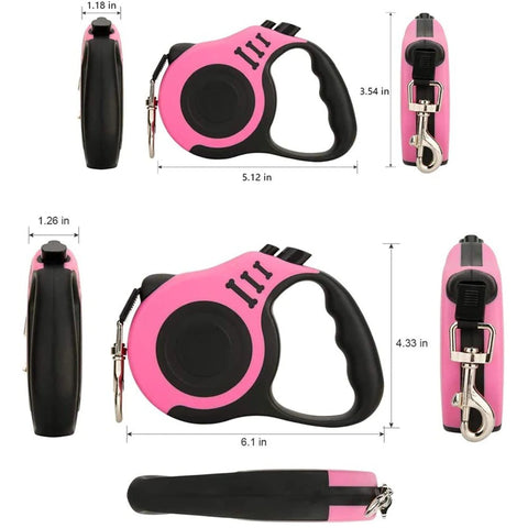Durable Retractable Dog Leash – 3M & 5M Automatic Nylon Lead for Puppies & Dogs | Fast UK Delivery & Free Shipping