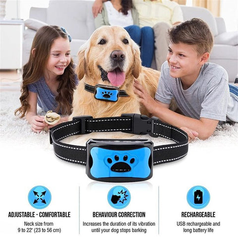 Smart Dog Bark Control Collar – Rechargeable & Adjustable