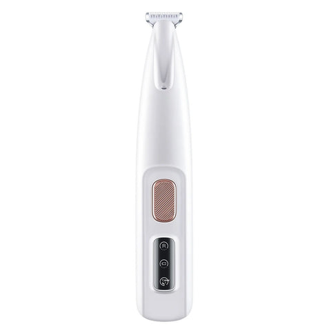 Dog Paw Hair Trimmer with LED Light – Waterproof Pet Clippers with LED Display, 18mm Wide Blade for Safe Grooming