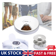 Automatic 6-Meal Pet Feeder – Timed Dispenser for Cats & Dogs