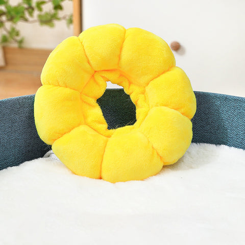 Cute Sunflower Recovery Collar for Cats & Small Dogs – Adjustable Soft E-Collar, Post-Surgery Healing Protective Cone, Comfortable Elizabethan Collar